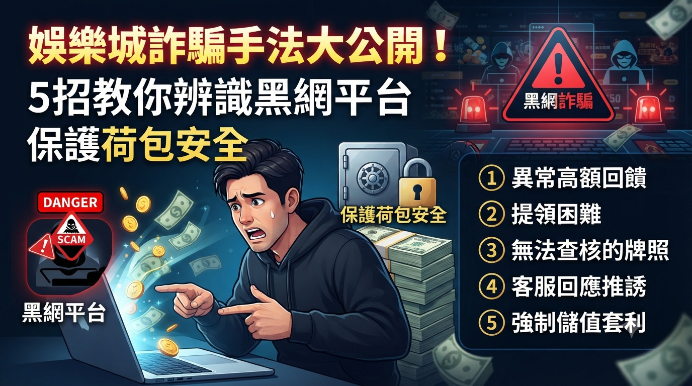 娛樂城詐騙手法大公開！5招教你辨識黑網平台，保護荷包安全